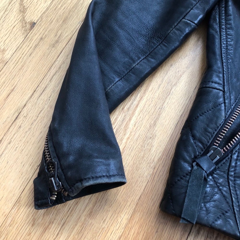 Madewell ‘Metropolis’ Collarless Leather Jacket - Picture 9 of 16